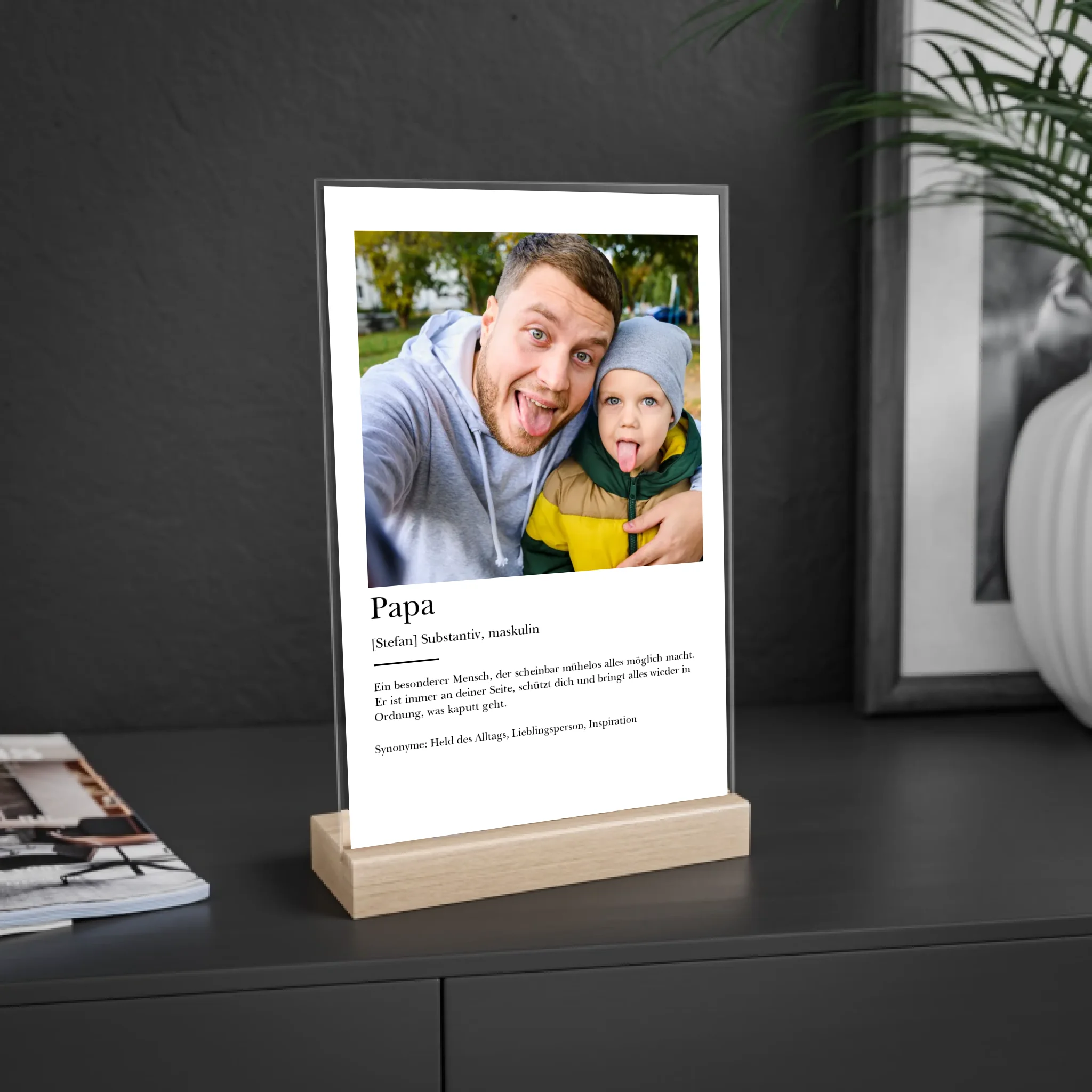 “Papa Definition” - Personalisiertes Acrylglas