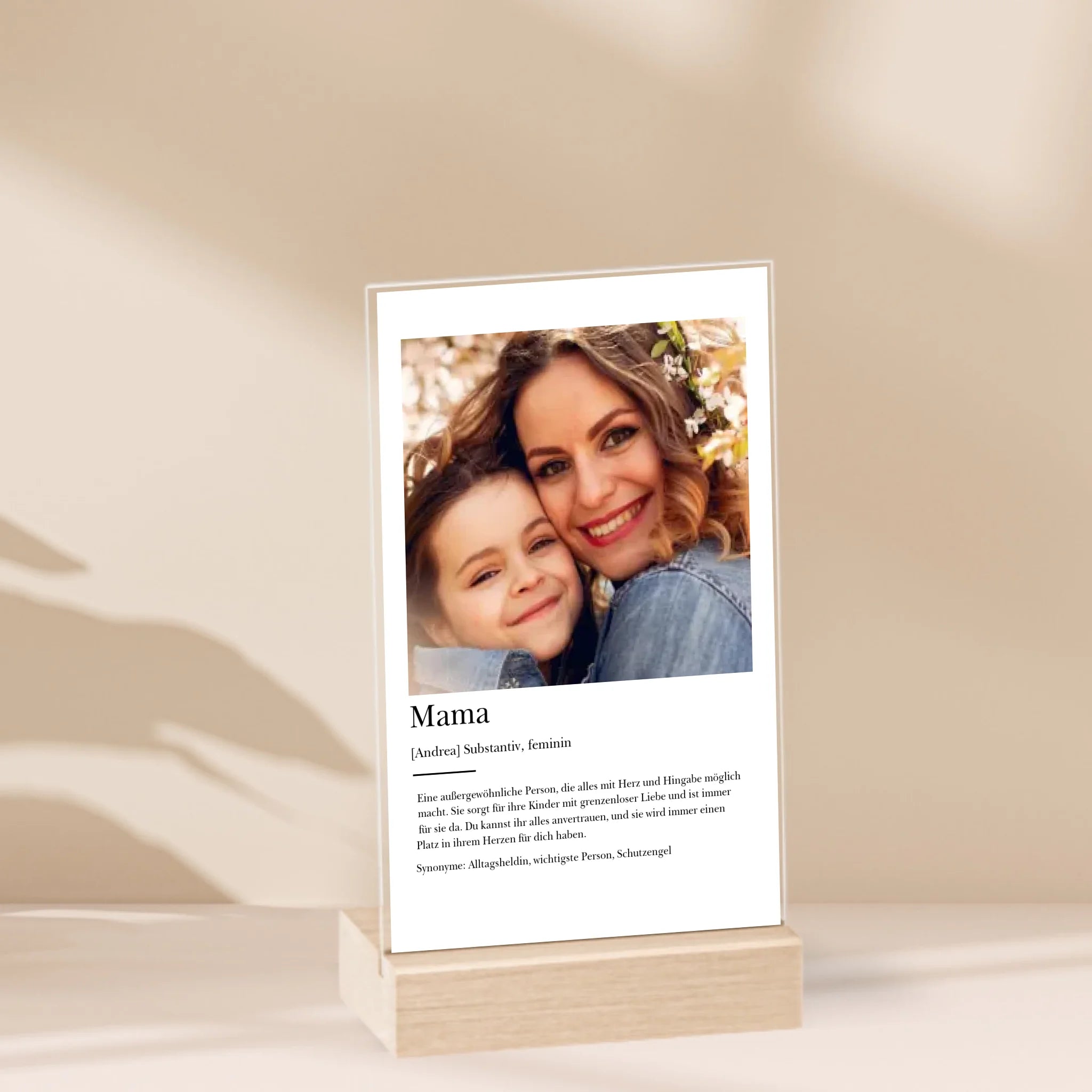 “Mama Definition” - Personalisiertes Acrylglas