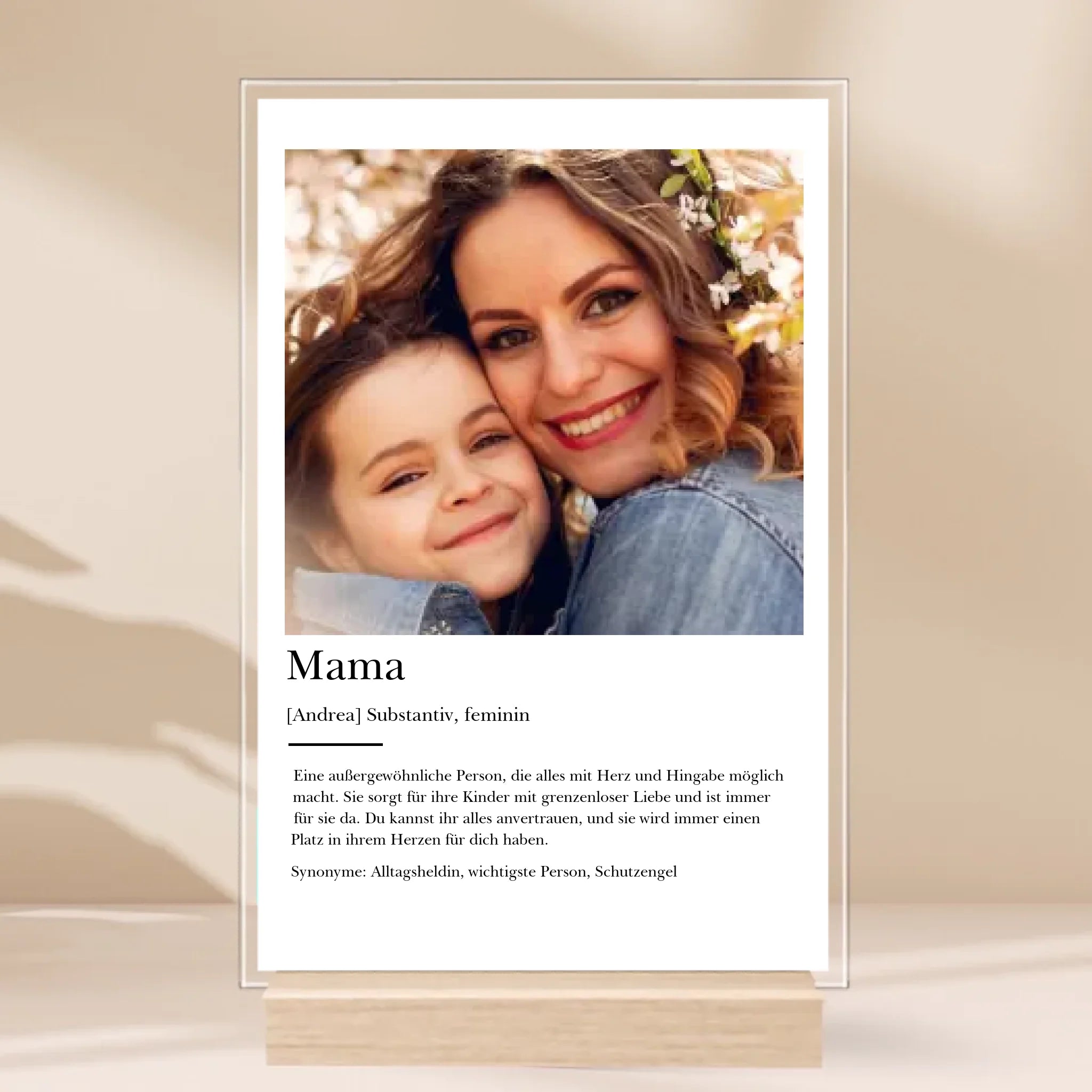 “Mama Definition” - Personalisiertes Acrylglas