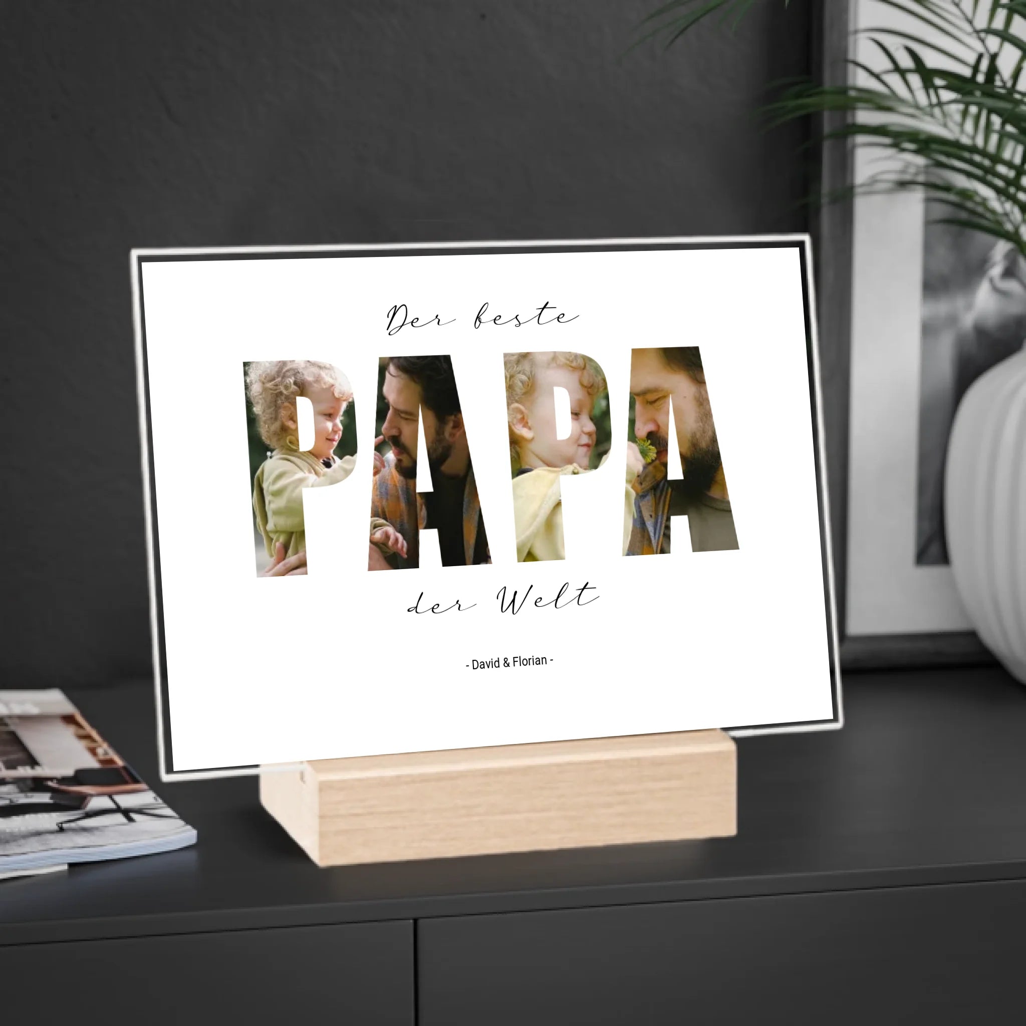 “Der beste Papa der Welt” - Personalisiertes Acrylglas