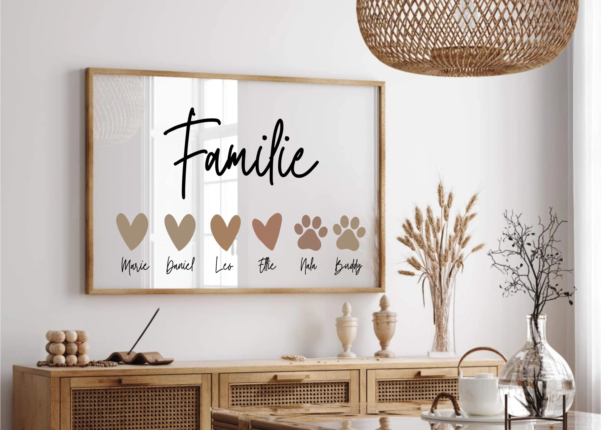 "Familie" - Personalisiertes Poster