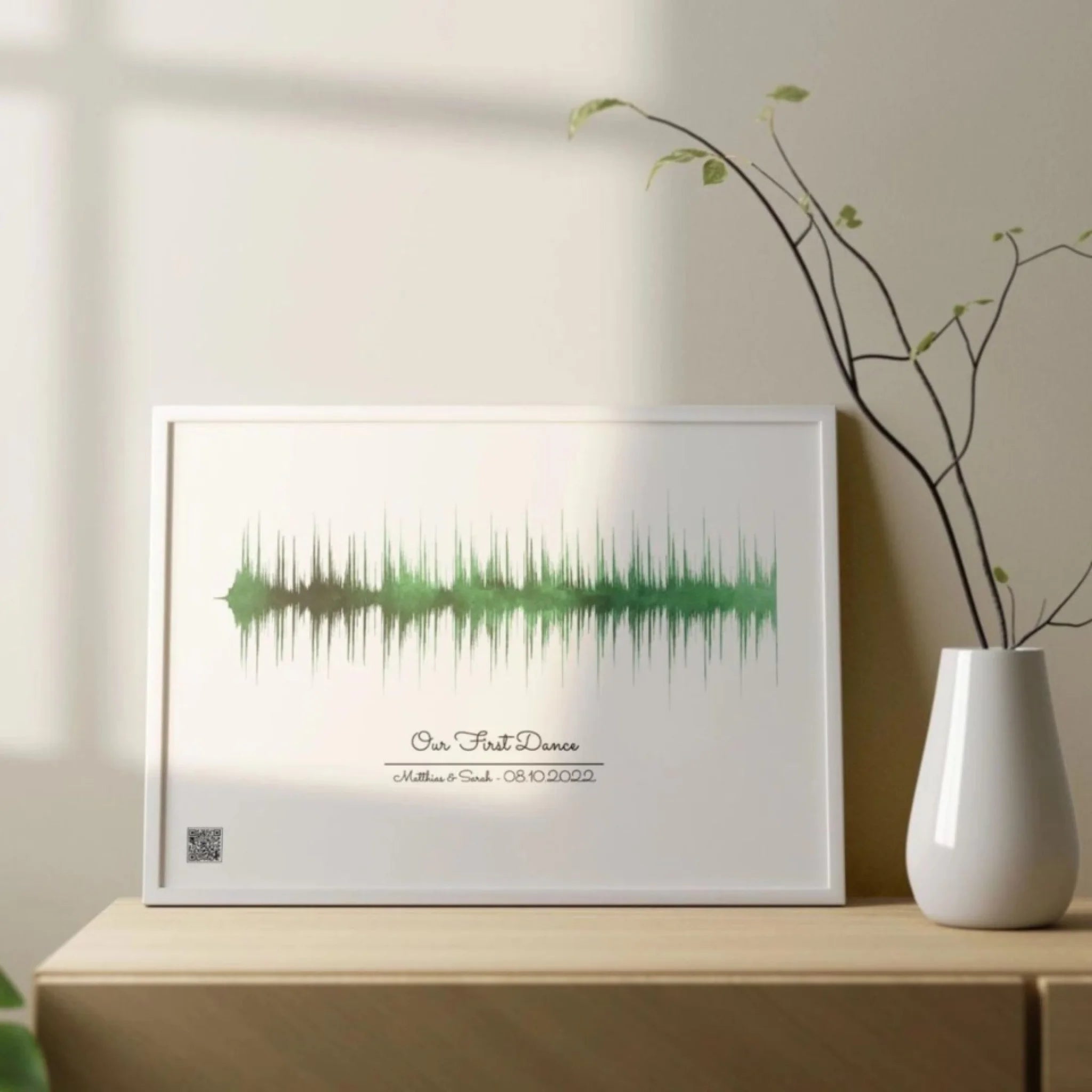 "Soundwave" - Personalized Poster with QR Code