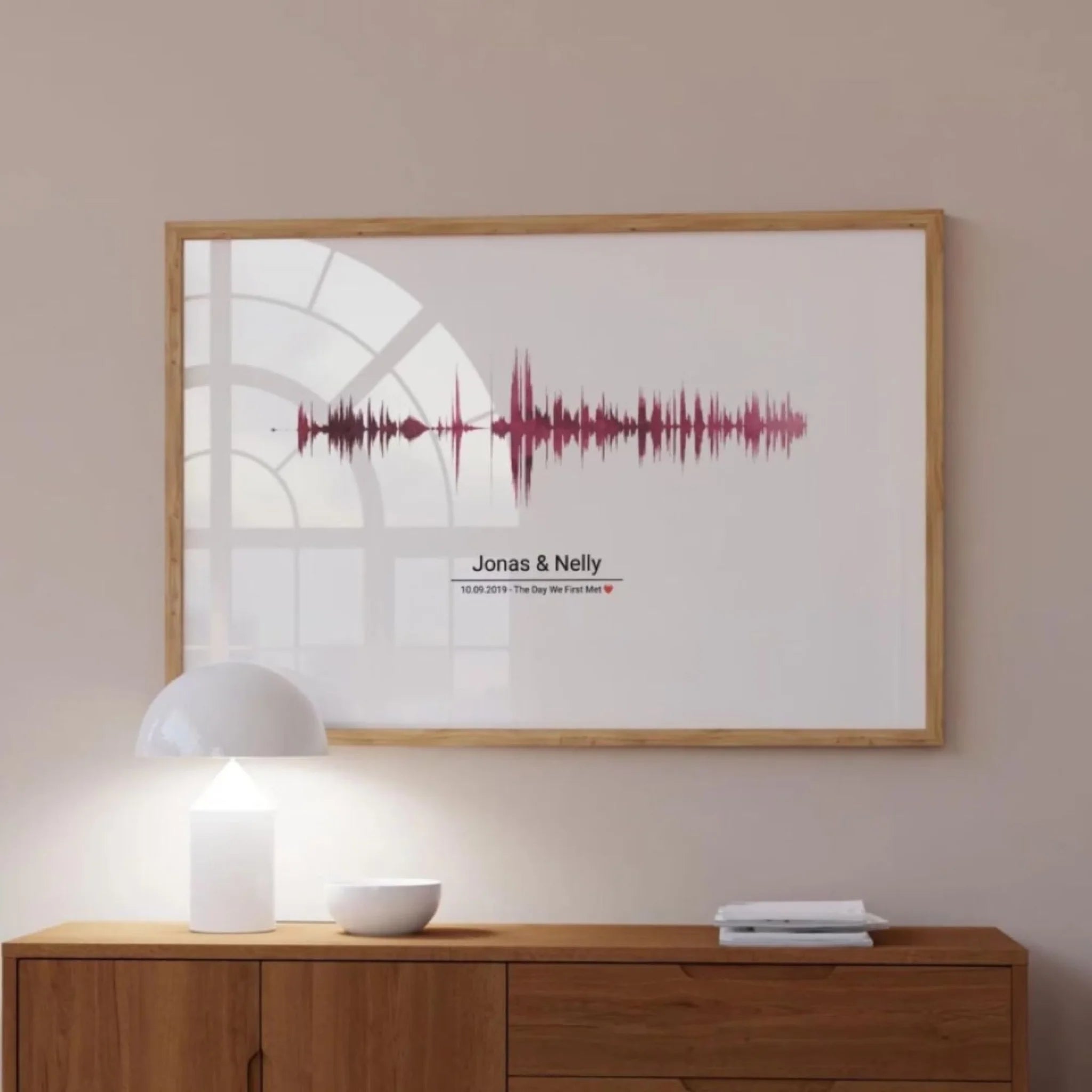 "Soundwave" - Personalized Poster with QR Code
