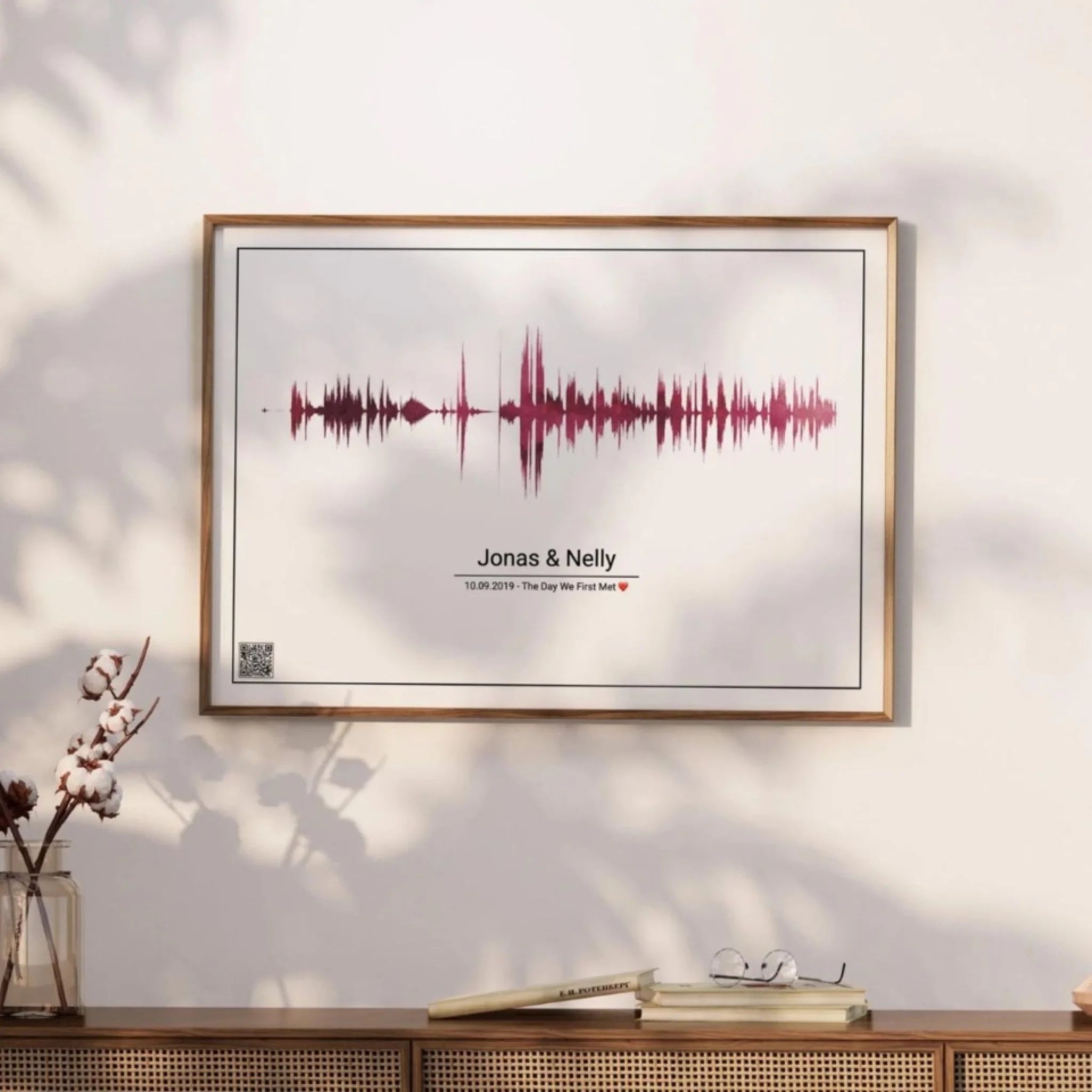 "Soundwave" - Personalized Poster with QR Code