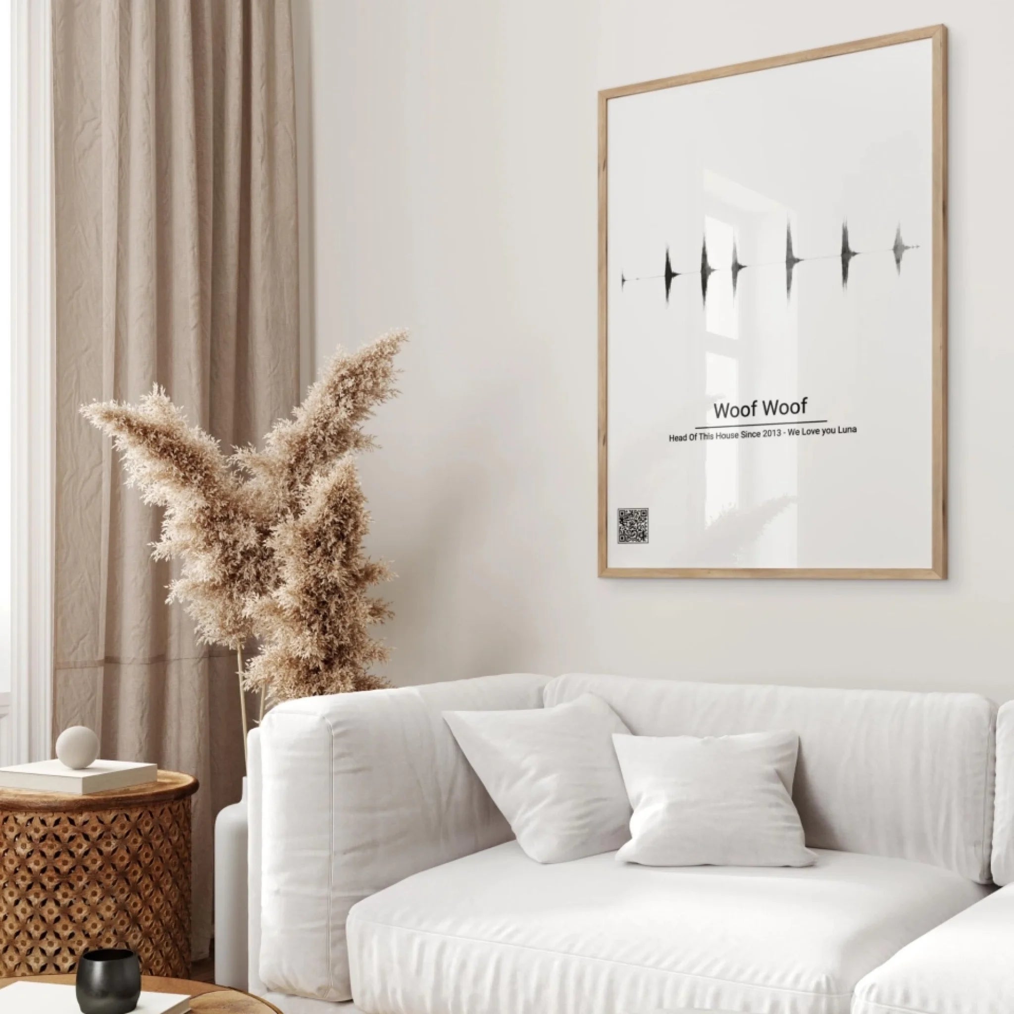 "Soundwave" - Personalized Poster with QR Code