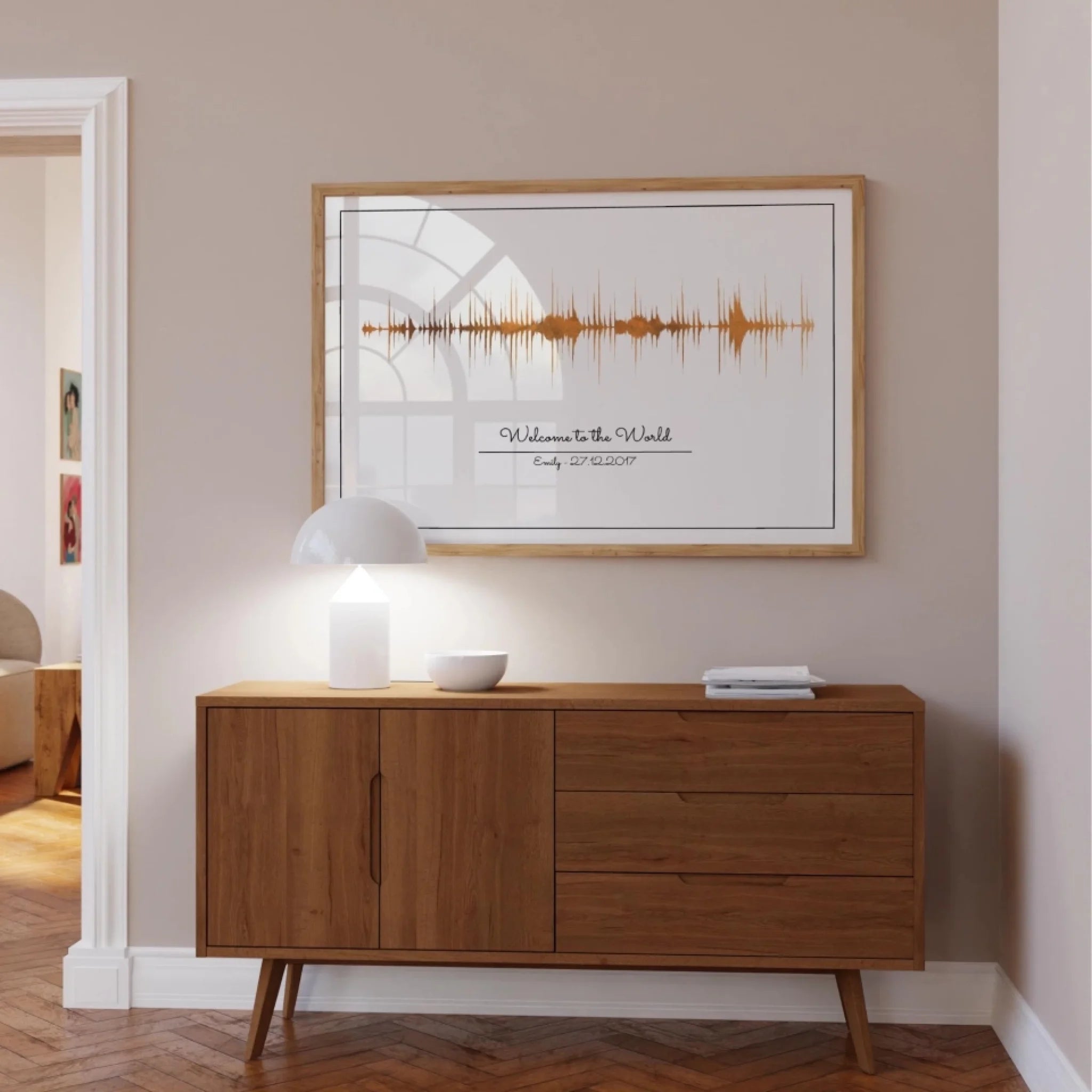 "Soundwave" - Personalized Poster with QR Code
