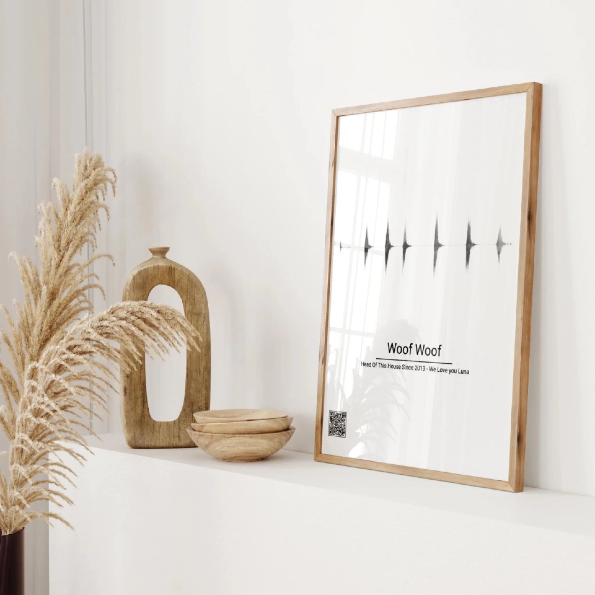 "Soundwave" - Personalized Poster with QR Code