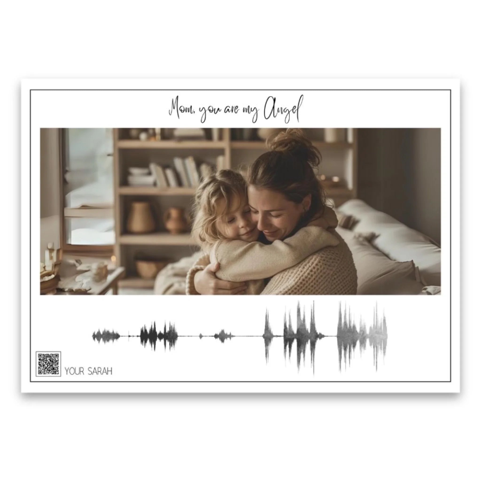 "Soundwave" - Personalized Poster with Picture & QR Code