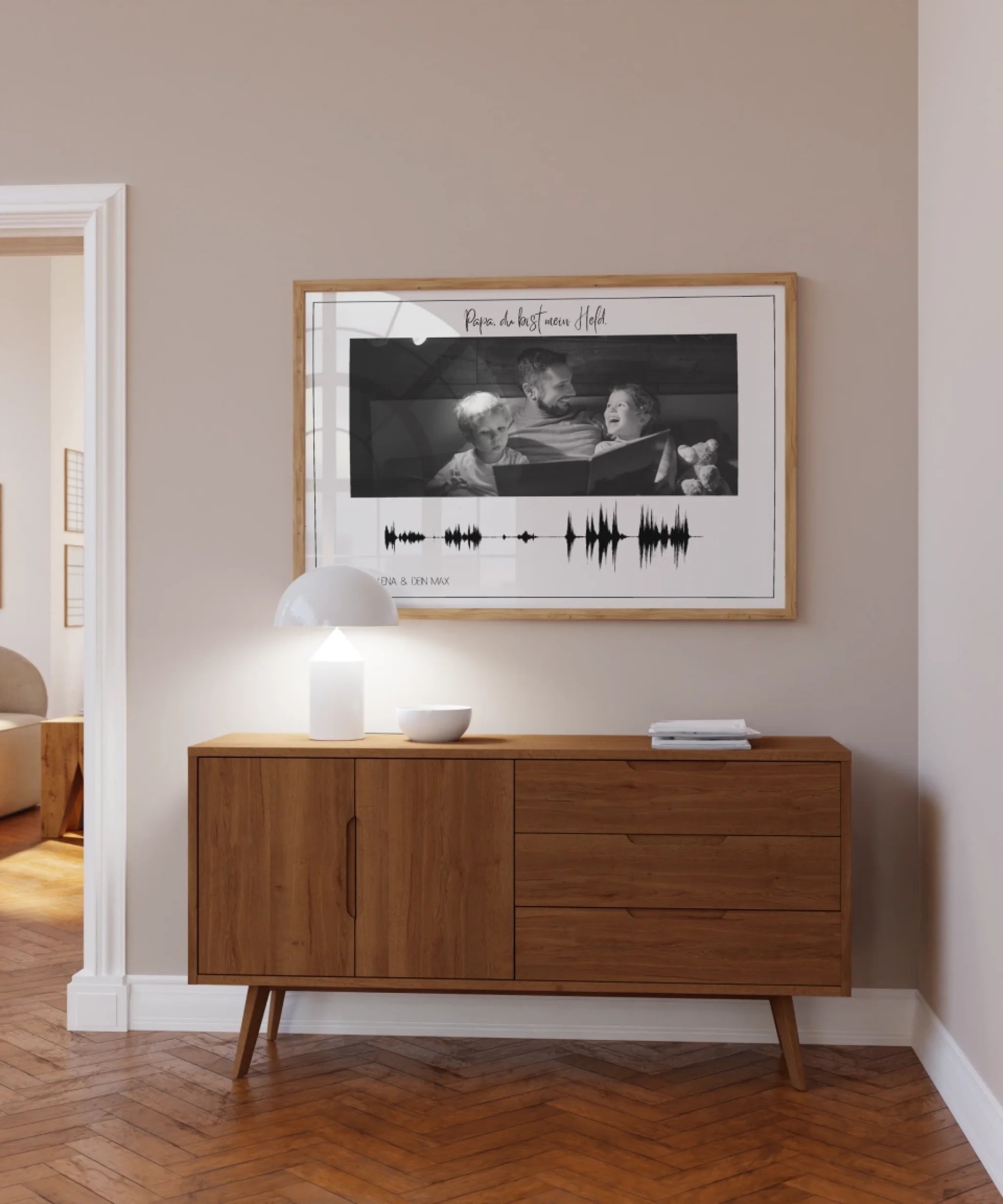 "Soundwave" - Personalized Poster with Picture & QR Code