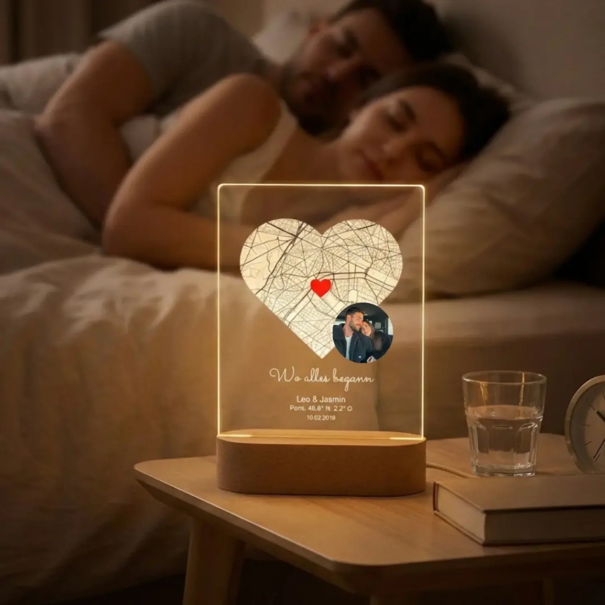 %22Wo alles begann%22 - Personalisiertes Nachtlicht mit Foto-2