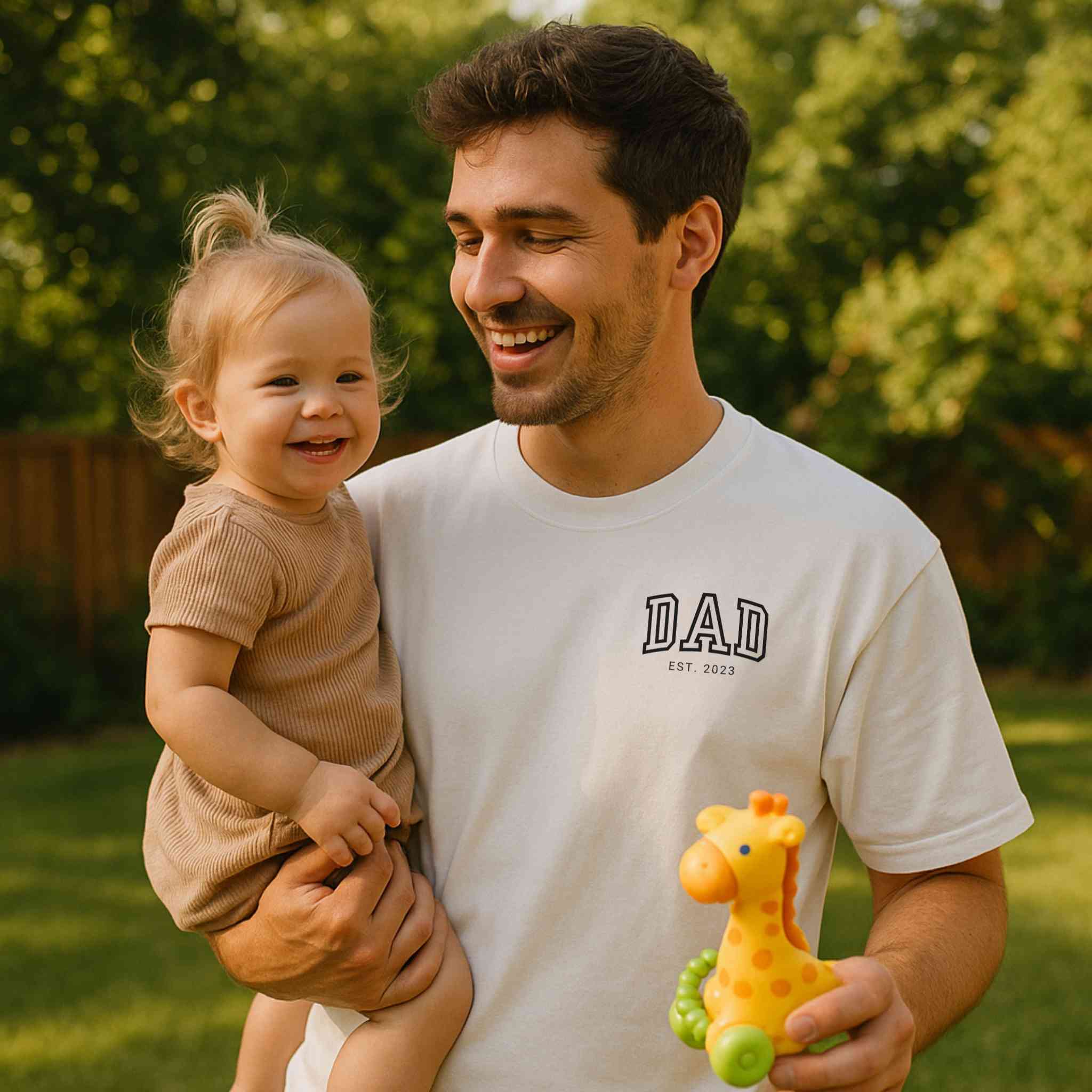 “DAD” - Personalisiertes Heavy Cotton T-Shirt