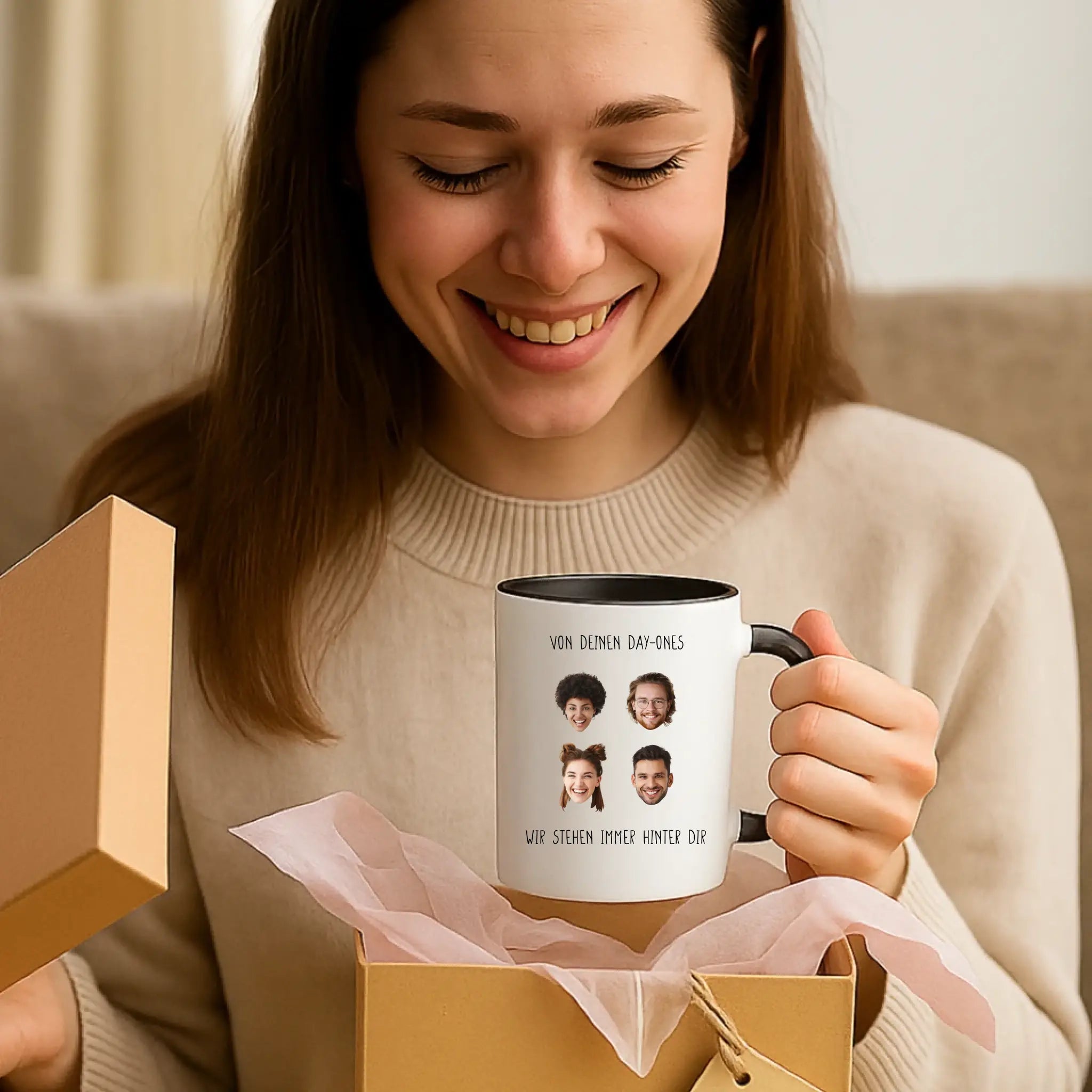 "Family Forever" – Personalisierte Tasse