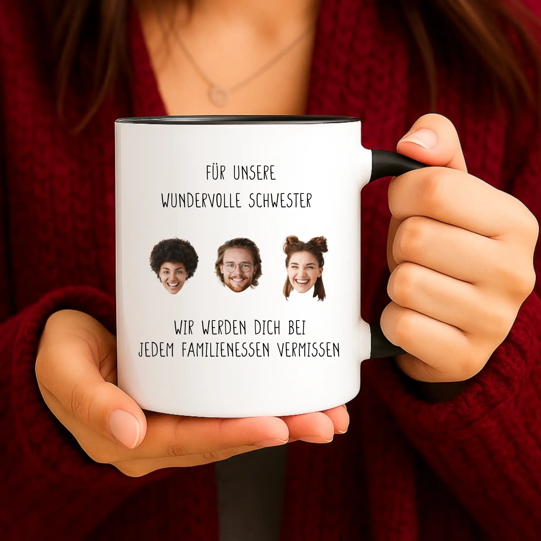 "Family Forever" – Personalisierte Tasse