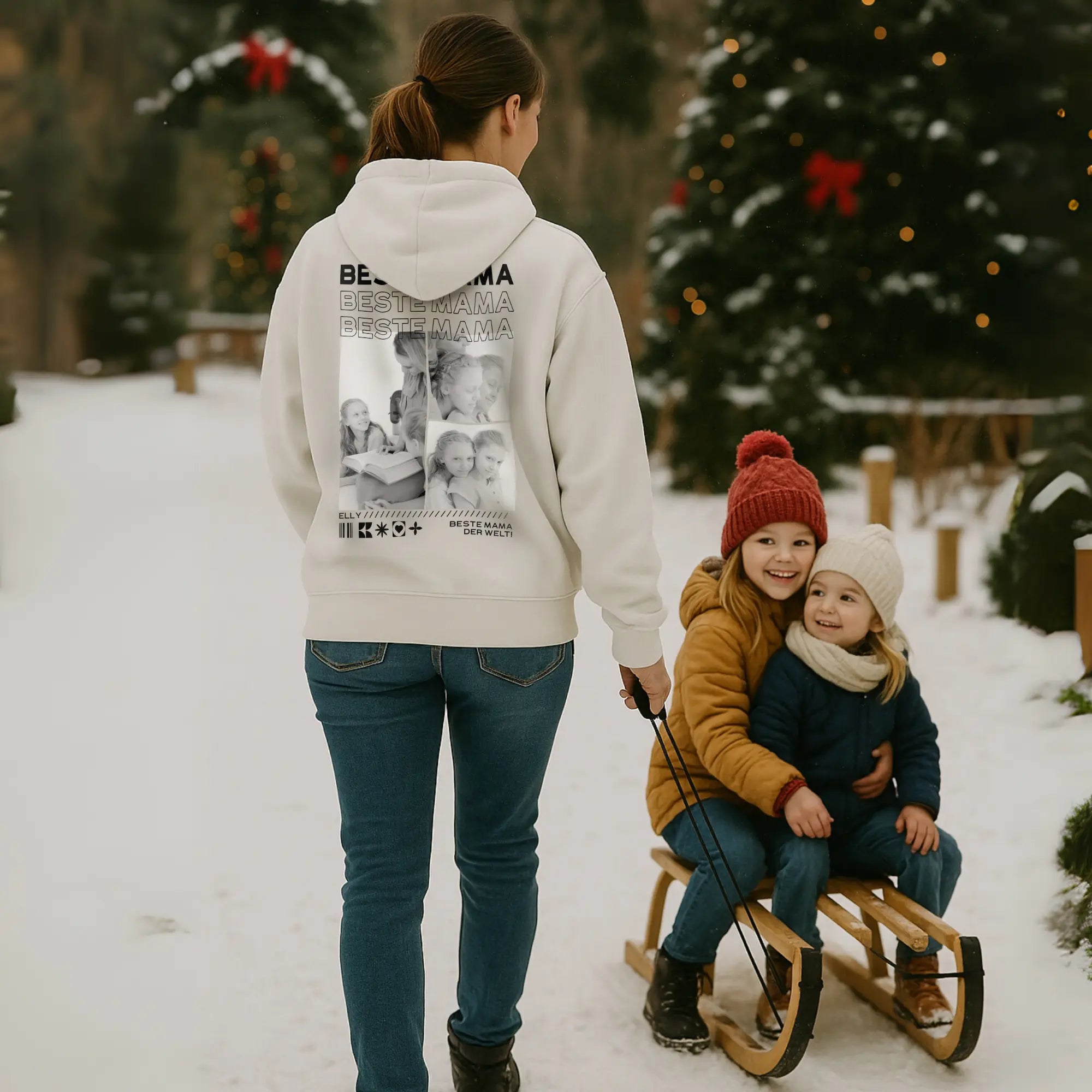 “Mama” - Personalisiertes Hoodie mit Fotos