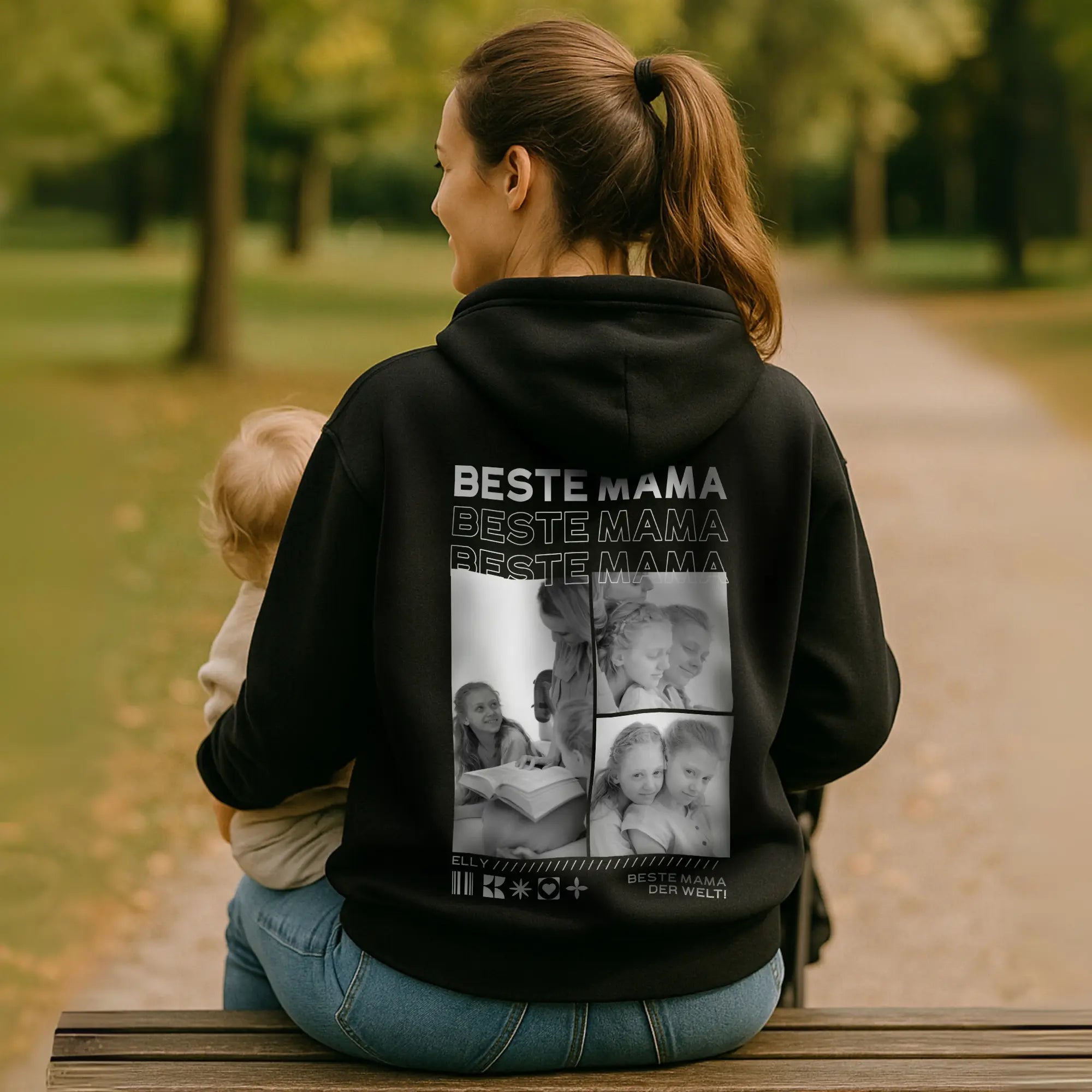 “Mama” - Personalisiertes Hoodie mit Fotos