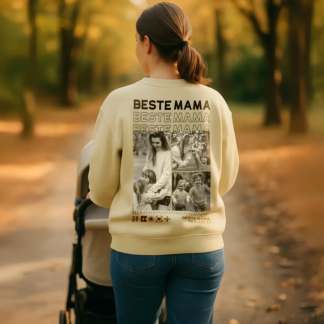 “Mama” - Personalisiertes Sweatshirt mit Fotos