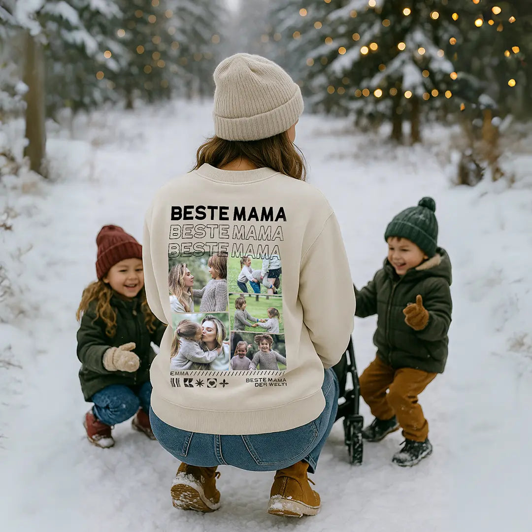 “Mama” - Personalisiertes Sweatshirt mit Fotos