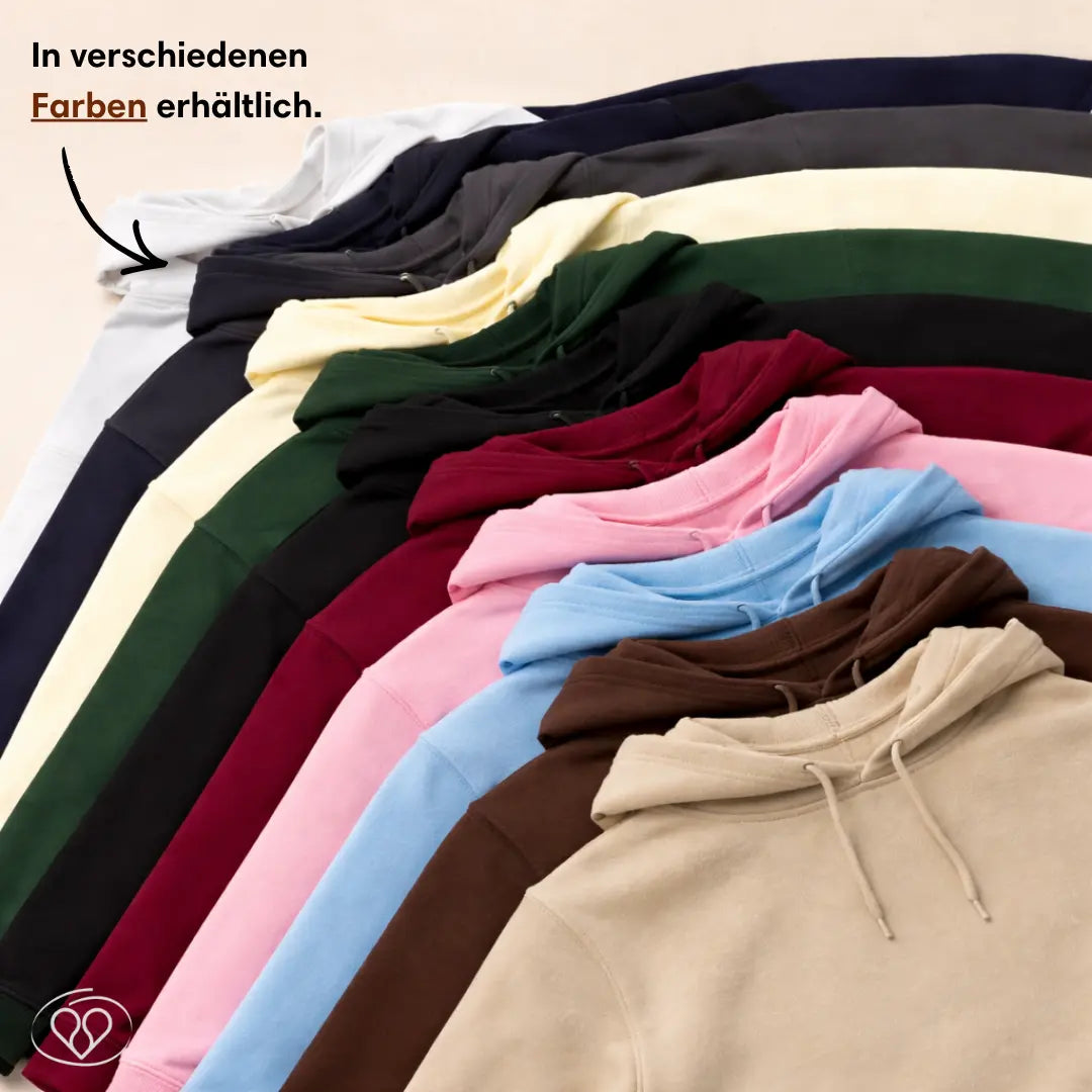 "Römische Zahlen" - Individuell bestickter Paar-Hoodie