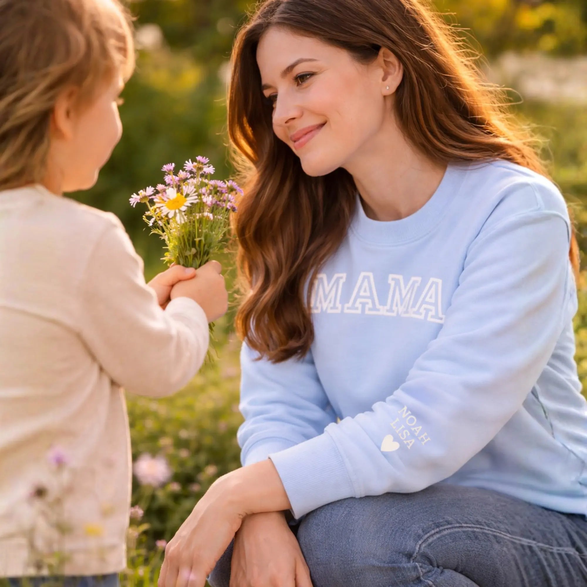 Personalized Mom Sweatshirt with Kids Names