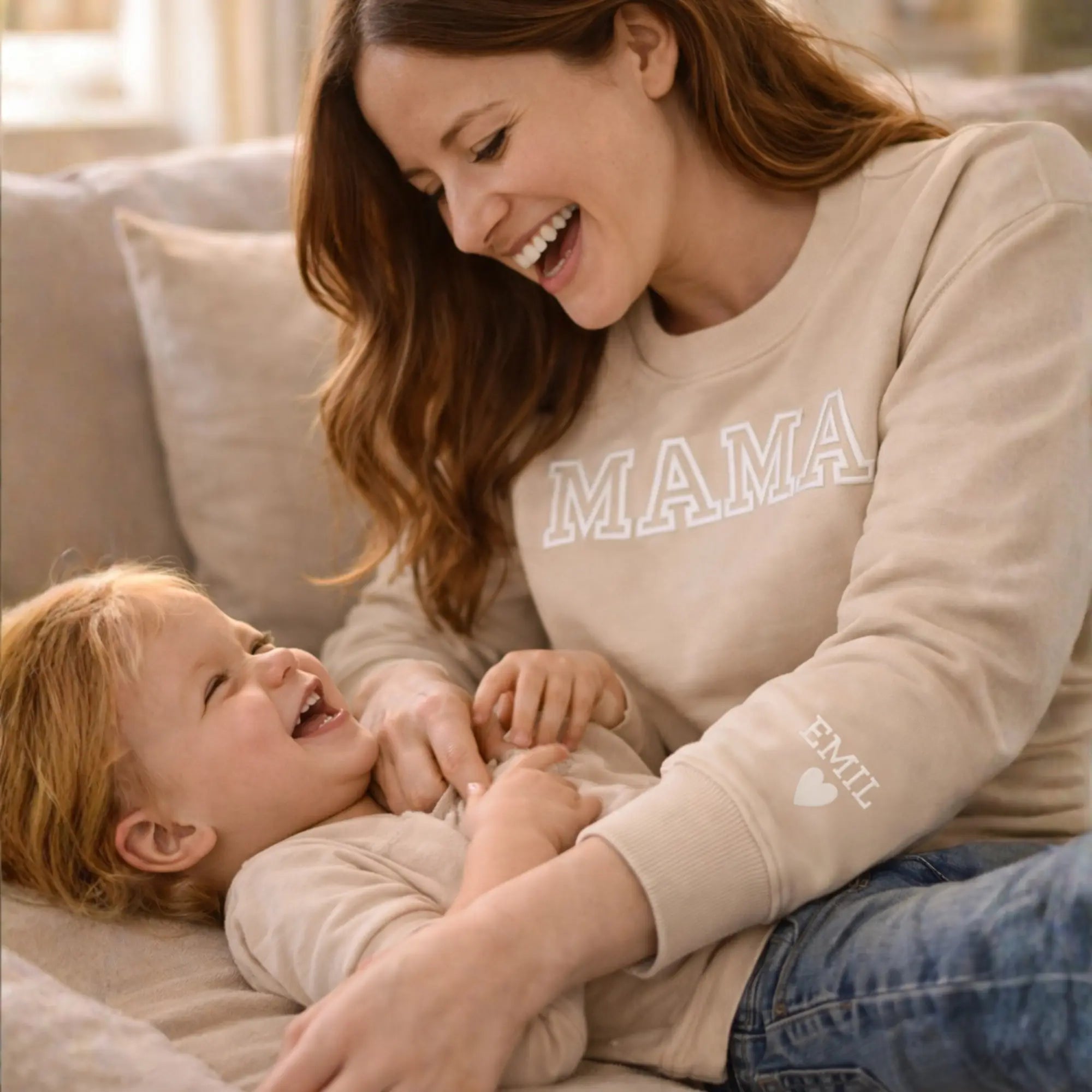 Personalized Mom Sweatshirt with Kids Names