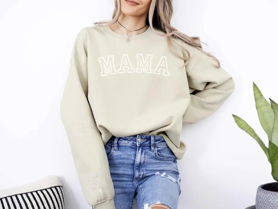 Personalisiertes Mama-Sweatshirt mit Kindernamen