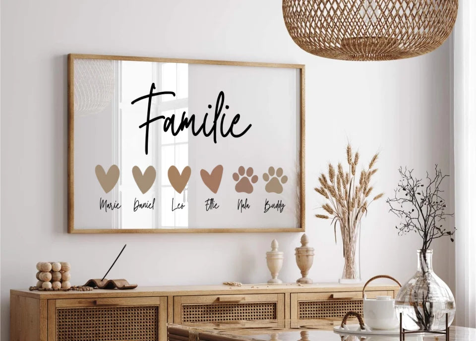 "Family" - Personalized Poster With Names