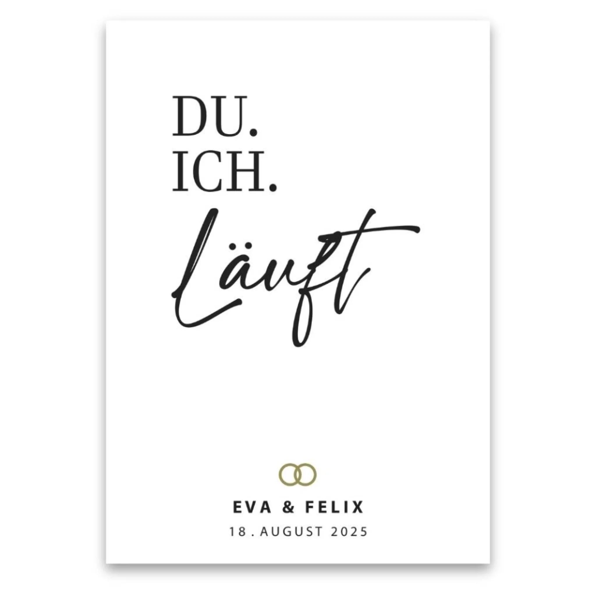 "DU ICH" - Poster