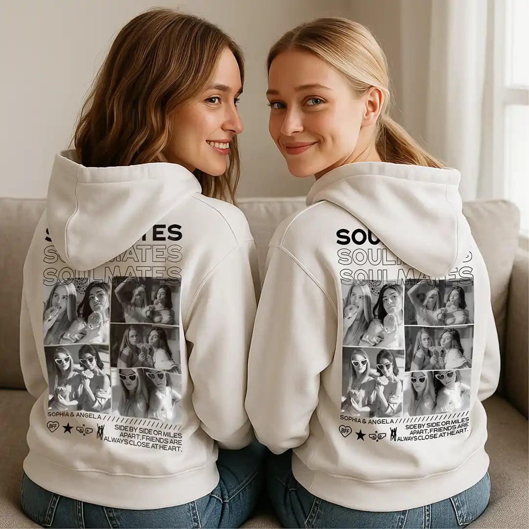 "BESTIES” - Personalisiertes Hoodie mit Foto
