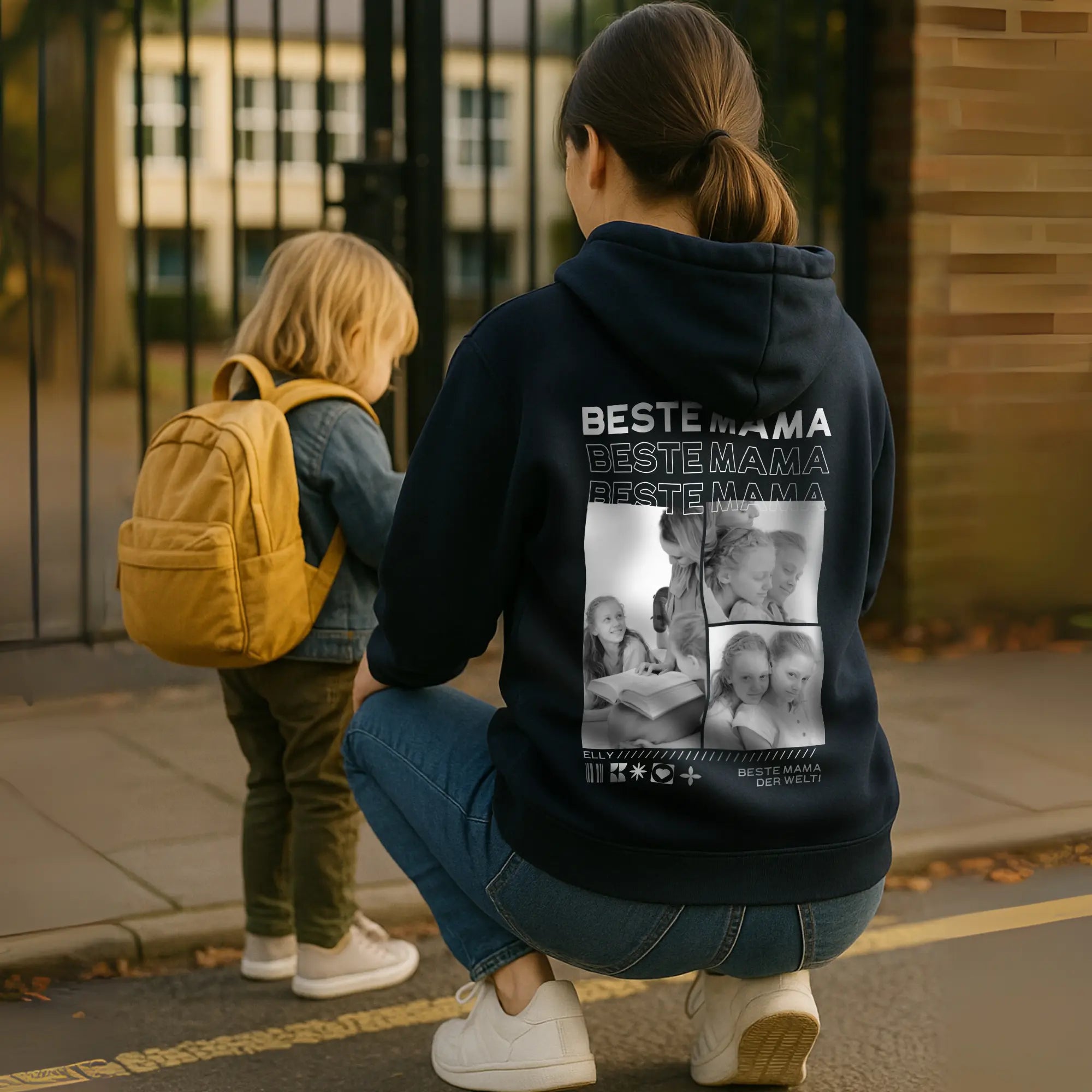 “Mama” - Personalisiertes Hoodie mit Fotos
