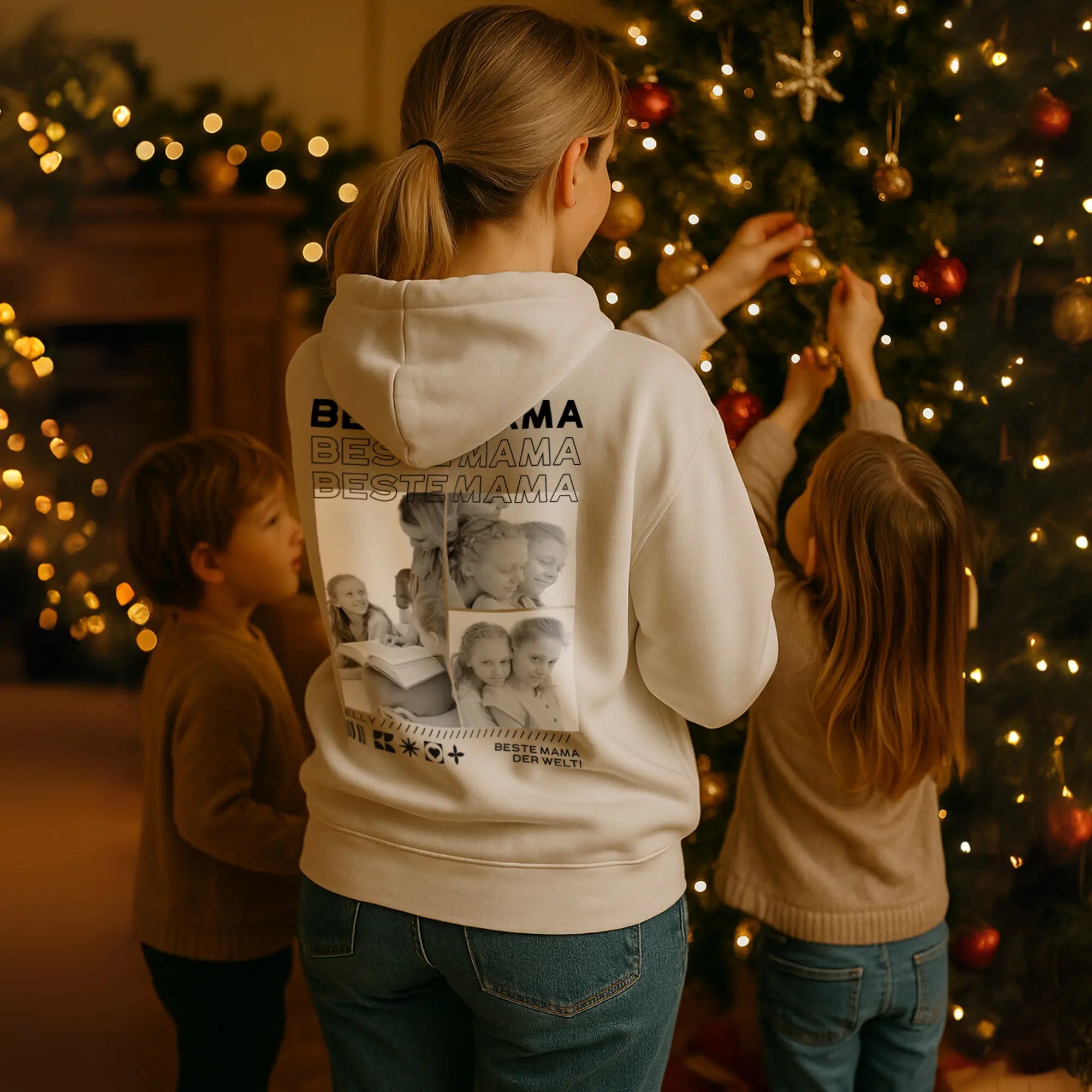 “Mama” - Personalisiertes Hoodie mit Fotos