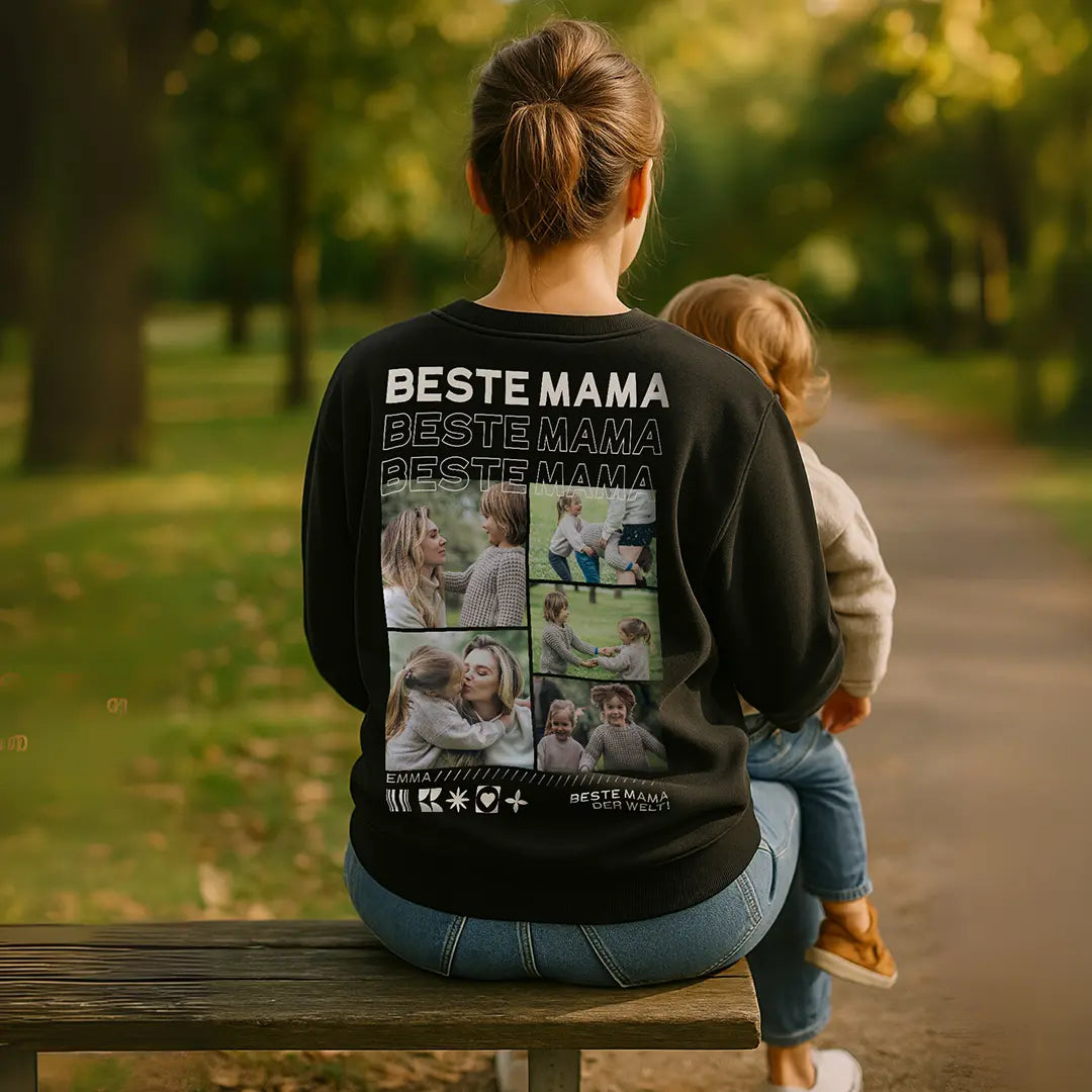 “Mama” - Personalisiertes Sweatshirt mit Fotos