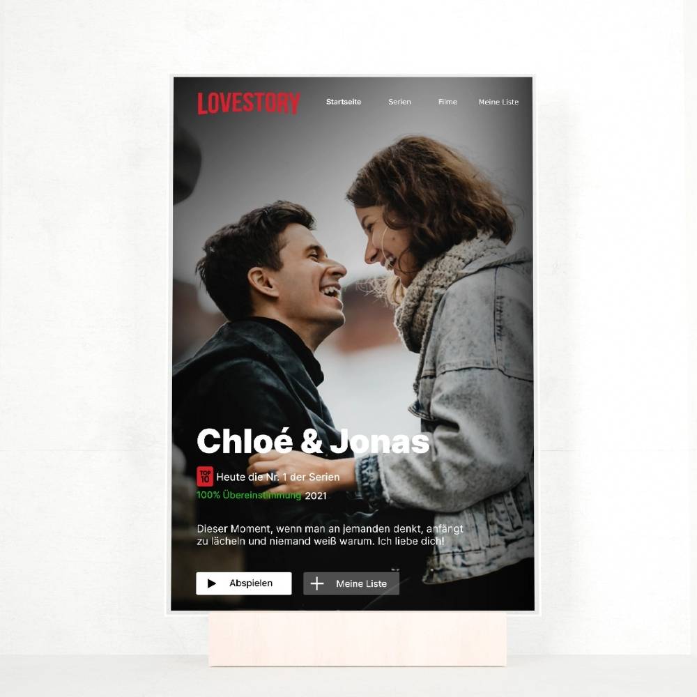 „Film/Serien Cover wie bei Netflix“ - Acrylglas - Wellentine.de